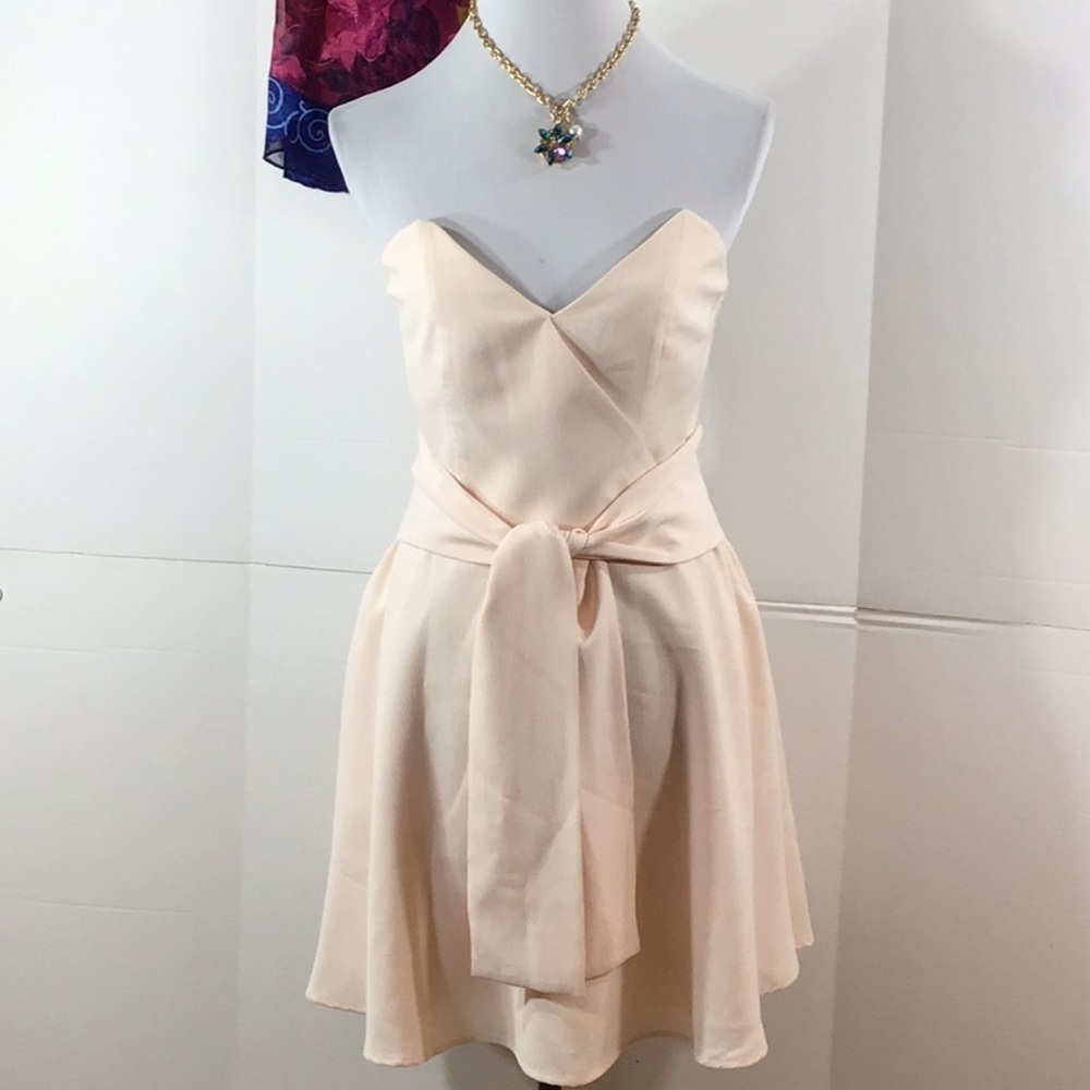 Keepsake Get Free strapless mini dress L NWT